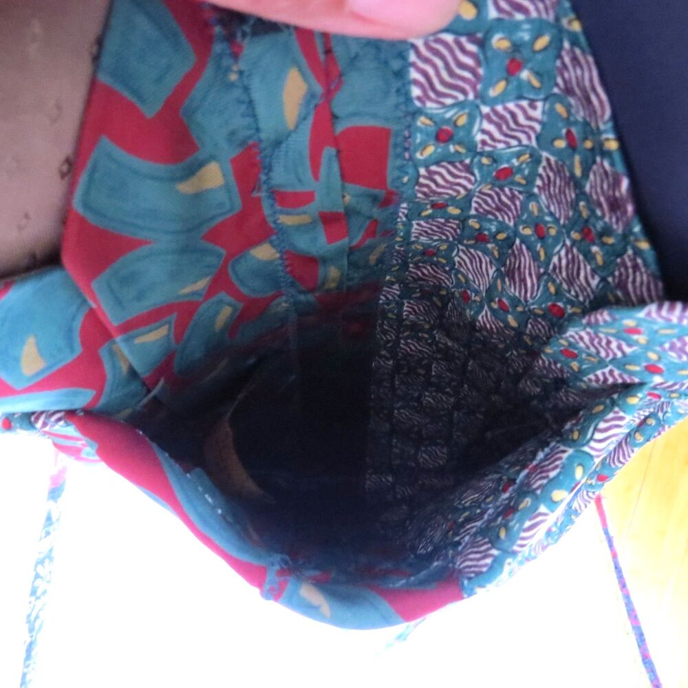 Upcycled Repurposed Shoulder Bag of silk neckties   EUC - Picture 7 of 8